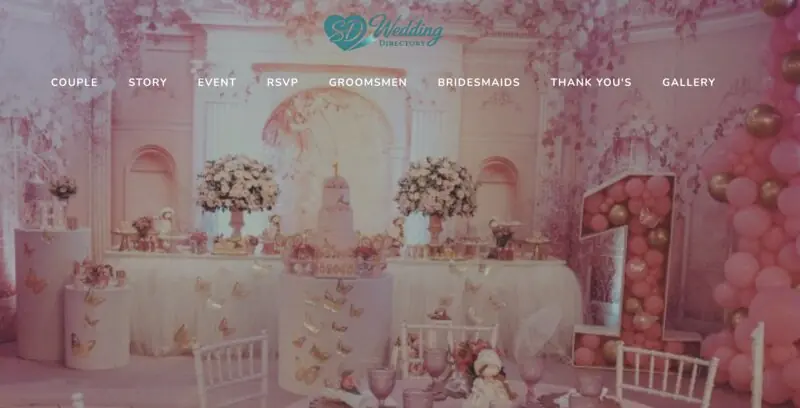 Wedding website template 5